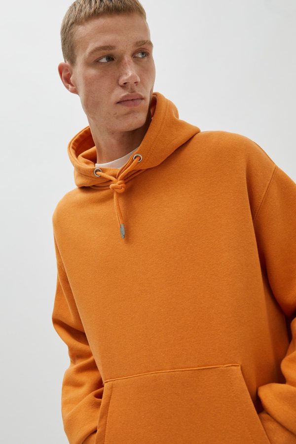 Pouch Pocket Hoodie Orange - Image 3