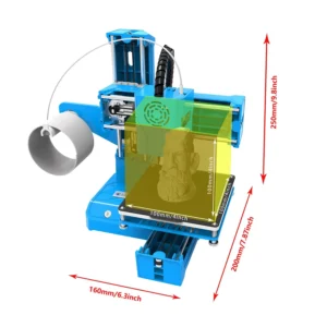 EasyThreed 3D Printer K9 for Beginners Mini Entry Level with Low Noise Small 3D Printing Machine Compatible Wiht PLA TPU 1.75mm