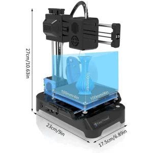 EasyThreed 3D Printer K7 Mini 3D Printers with Low Noise Small 3D Printing Machine Fast Heating DIY Home Compatible with PLA TP