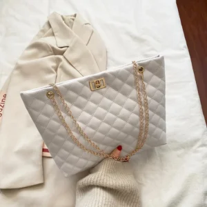 kf S07ec97c41ca04794b6a94077fadc288dA Tote Bags for Women PU Leather Diamond Lattice Handbag Personality Large Capacity Underarm Shoulder Bag Designer