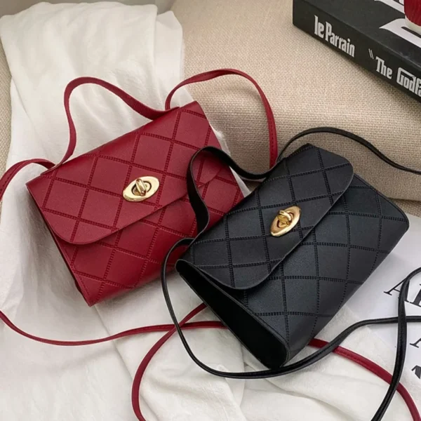 kf S87a8b9ad3e5143babdb43e9c706b8383h Women s Handbags Striped Square Fresh Age Reducing High Capacity Fine Texture Soft Comfortable Female s