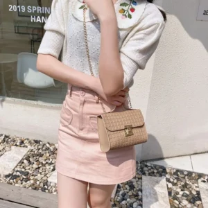 Fashion Women Handbag Solid Color Casual Mini Bag Female Chain Shoulder Pouch Ladies Leather Bag