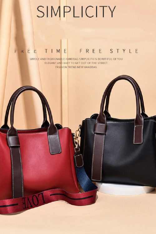 Soft Leather Large Capacity Women’s Handbag Fashion Trendy One-shoulder Crossbody Bag