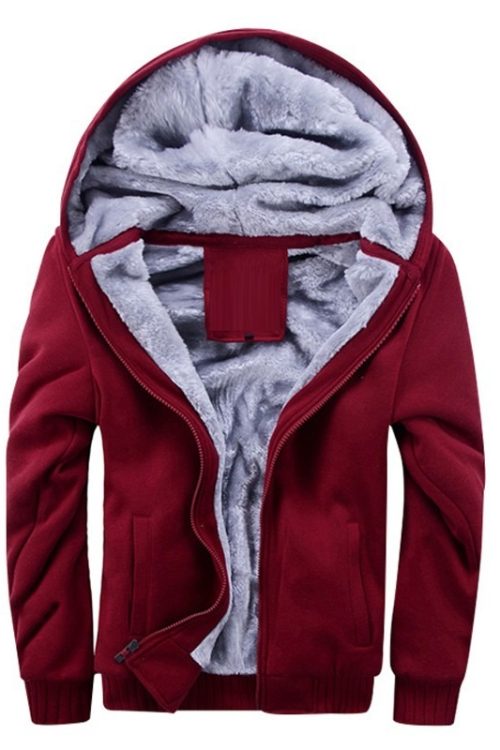 Plus Fleece Sweater Men S Casual Sport Fleece Hooded Aliseo Hub Jackets