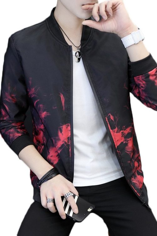 Cultivate One’s Morality Collar Printed Coat Aliseo Hub Jacket Men