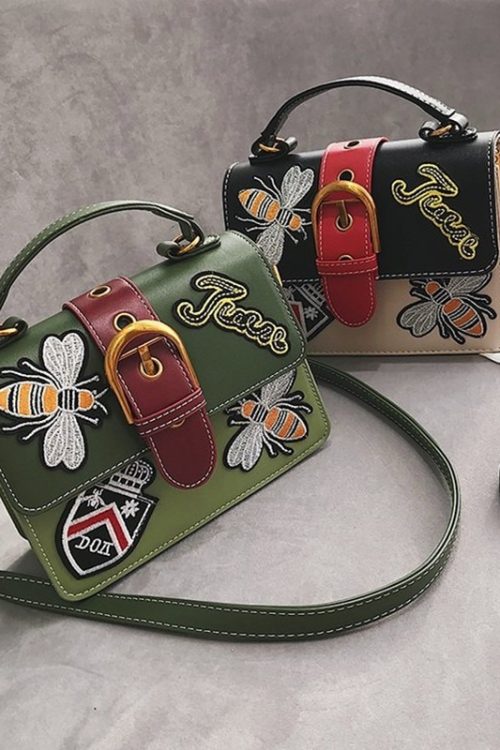 Embroidered Aliseo Hub handbag