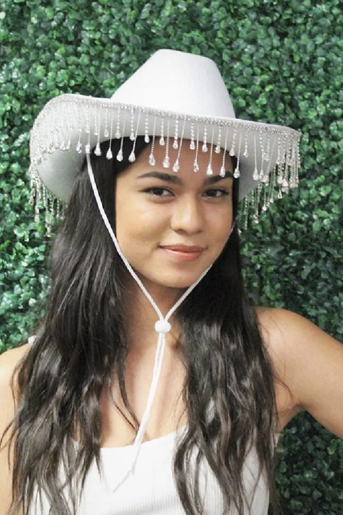 Fashion Western Denim White Hat