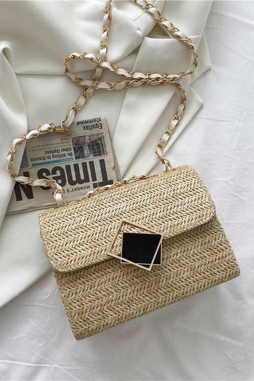 Handbags New Straw Woven Bag Women’s Trendy Fashion Ladies Shoulder Bag