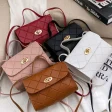 Women’s Handbags Striped Square Fresh Age Reducing High Capacity Fine Texture Soft Comfortable Female’s Crossbody Bag